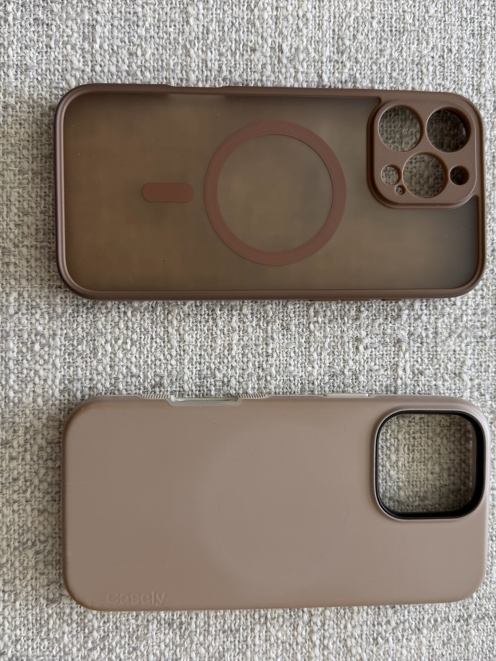 Brown/Cream iPhone 16 Pro Max Case Bundle (MagSafe Compatible)